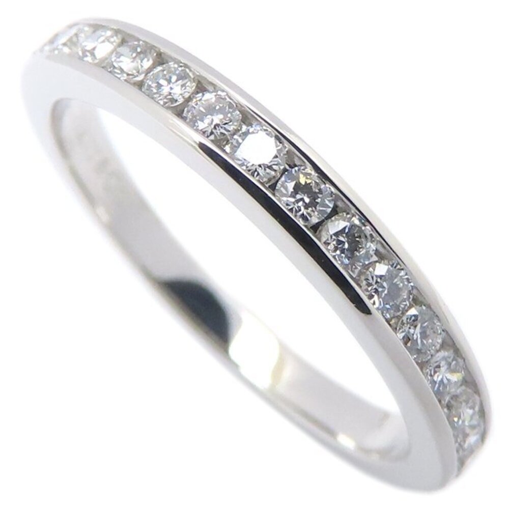 TIFFANY&Co. Tiffany Half Eternity Diamond Ring, Platinum 950, Women's, Item N...